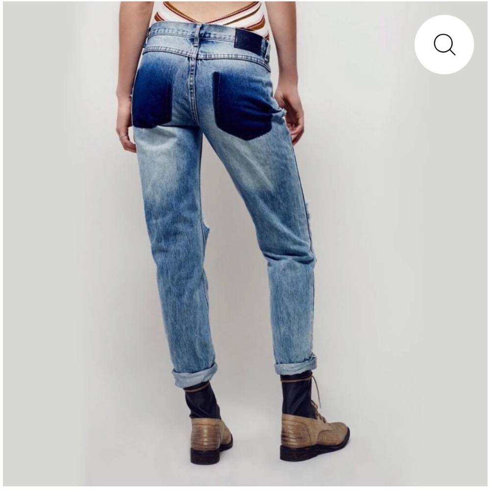 Distressed Blue Jeans - Picture 2 of 6